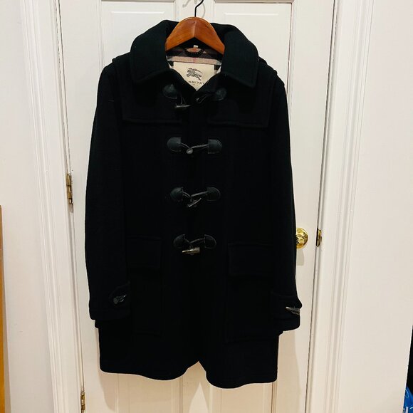 Burberry Other - Authentic Burberry 100% Wool Duffle Coat Black Size US 44 / EU 54 XL